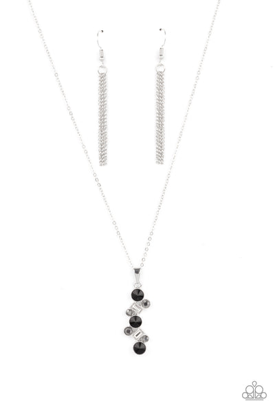 Classically Clustered - Black Paparazzi Necklace