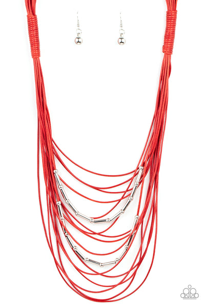 Nice CORD-ination Red Paparazzi Necklace