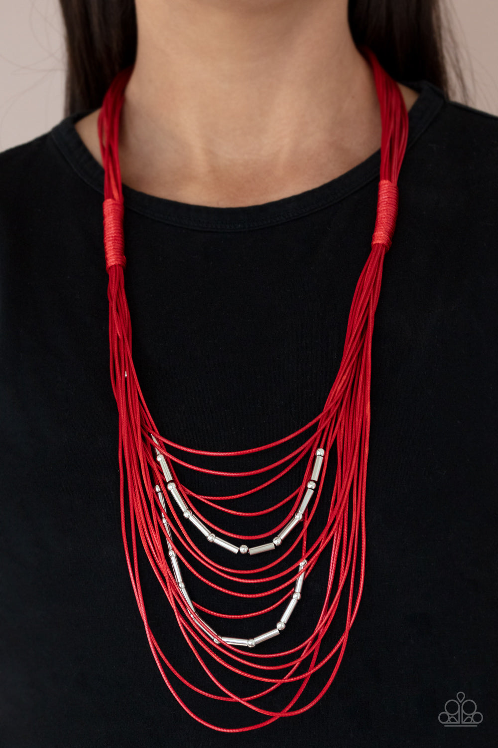 Nice CORD-ination Red Paparazzi Necklace