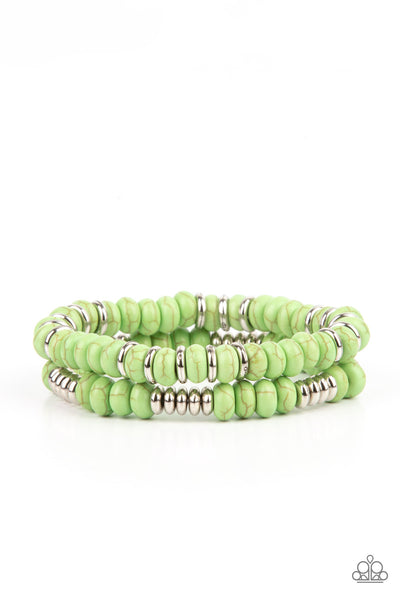 Desert Rainbow - Green Paparazzi Bracelet