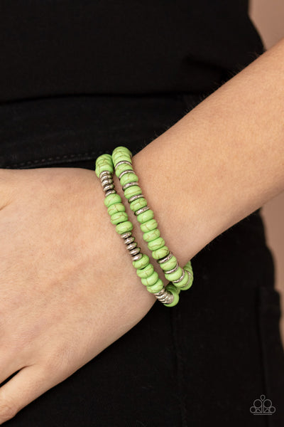 Desert Rainbow - Green Paparazzi Bracelet