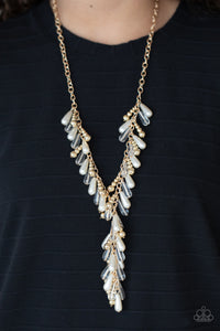 Dripping With DIVA-ttitude - Gold Paparazzi Pearl Necklace