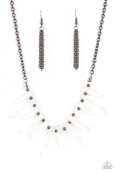 Ice Age Intensity - Black Paparazzi Necklace