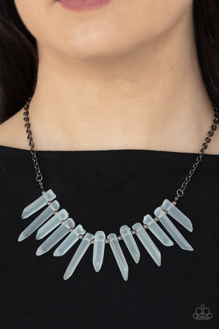 Ice Age Intensity - Black Paparazzi Necklace