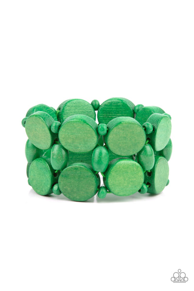 Beach Bravado - Green Paparazzi Bracelet