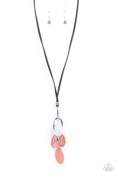 Fundamentally Flirtatious - Orange Paparazzi Necklace