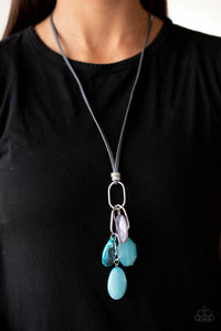 Fundamentally Flirtatious - Blue Paparazzi Necklace