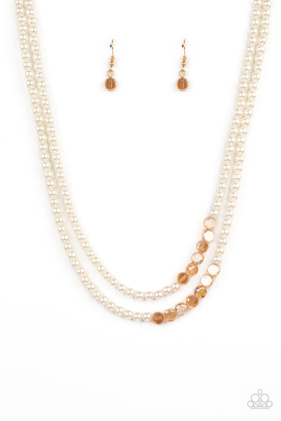 Poshly Petite - Gold Paparazzi Necklace