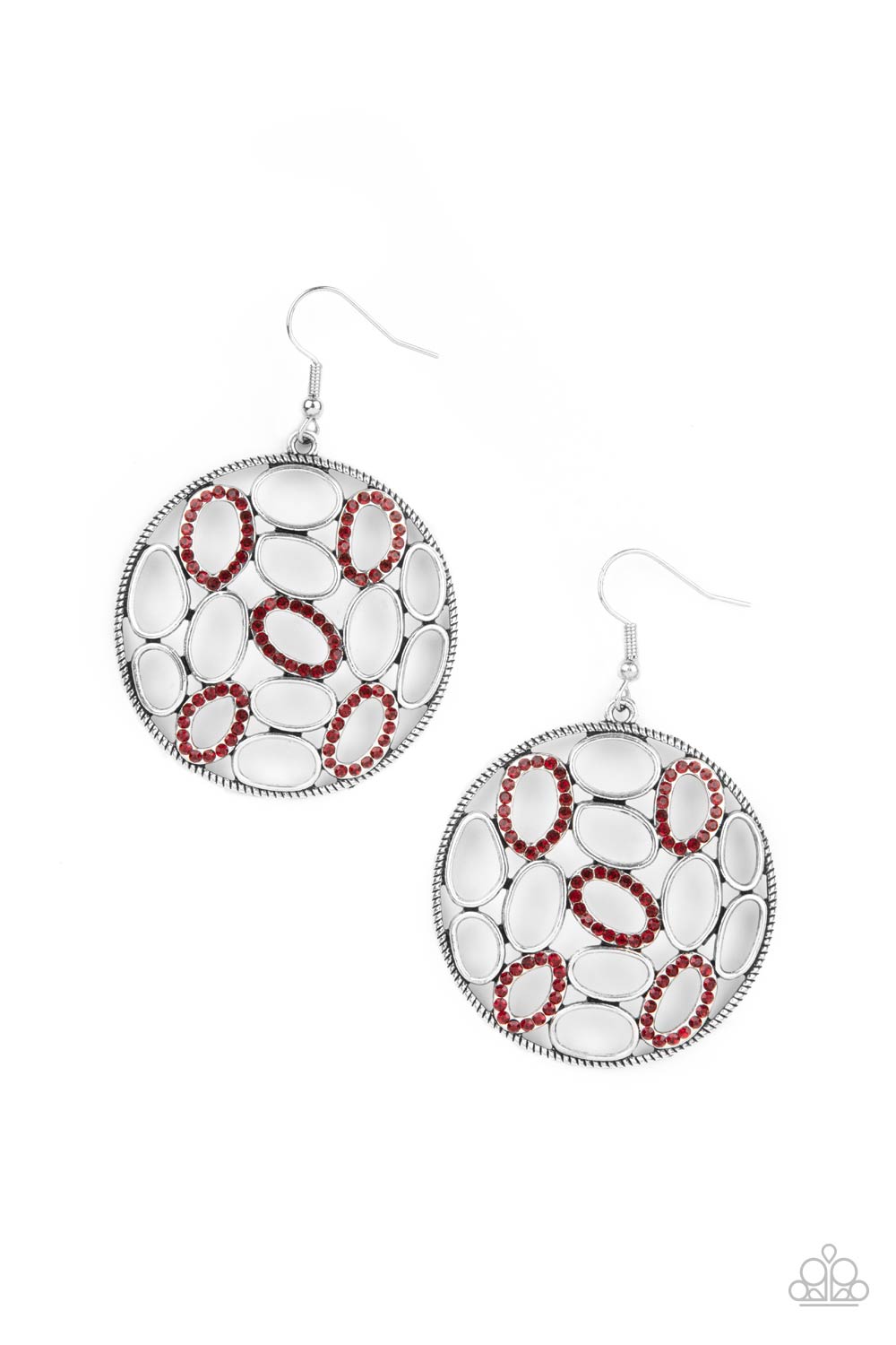 Watch OVAL Me - Red Paparazzi Earrings