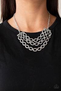 Repeat After Me - Silver Paparazzi Necklace