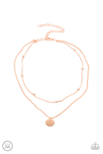 Modestly Minimalist - Copper Paparazzi Necklace