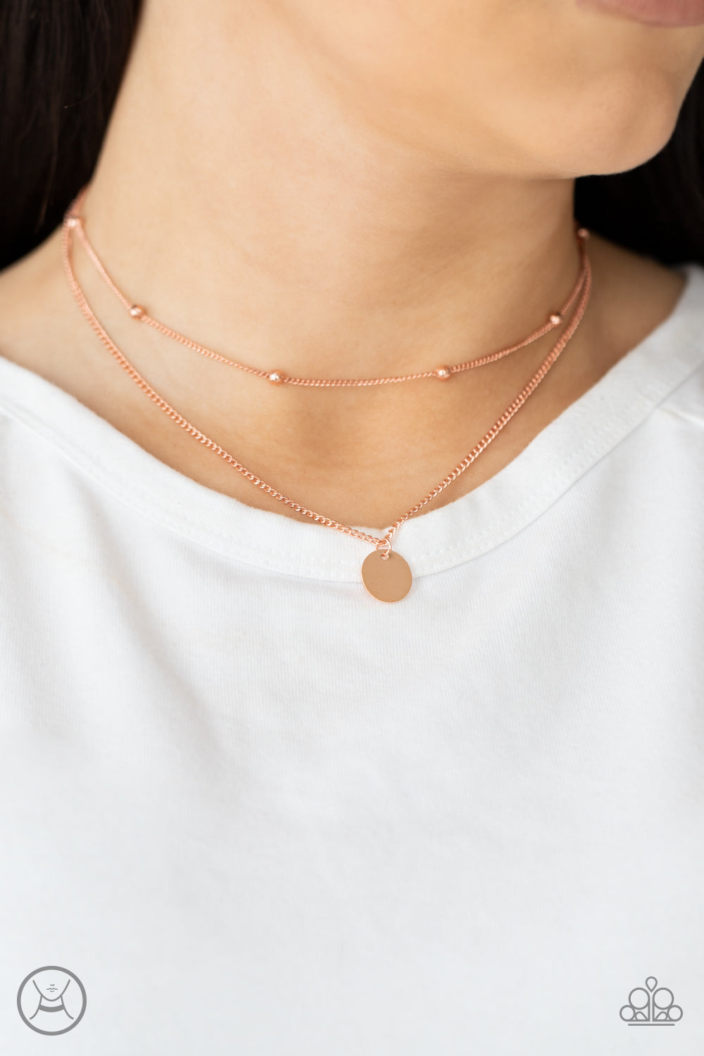 Modestly Minimalist - Copper Paparazzi Necklace