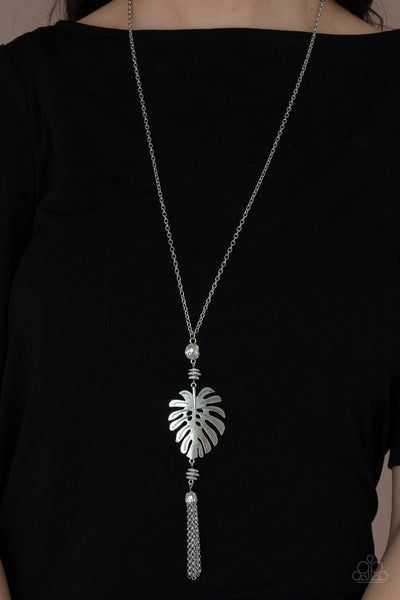 Palm Promenade - Silver Paparazzi Necklace