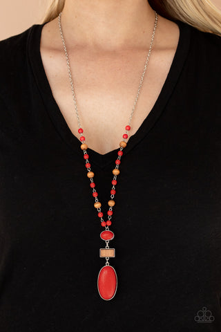 Naturally Essential - Red Paparazzi Necklace