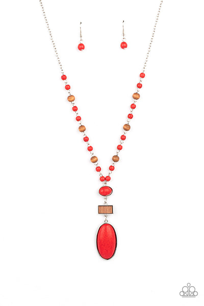 Naturally Essential - Red Paparazzi Necklace