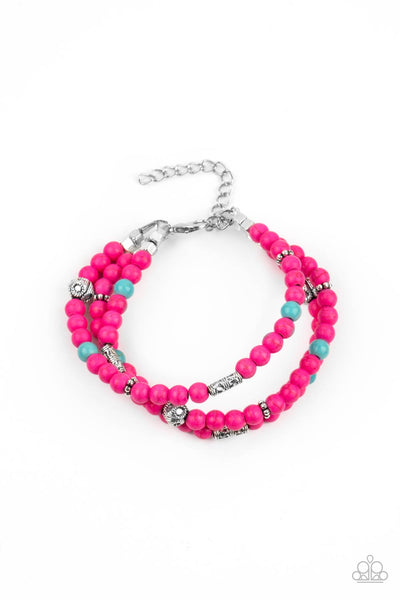 Desert Decorum - Pink Paparazzi Bracelet