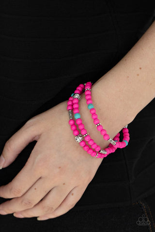 Desert Decorum - Pink Paparazzi Bracelet