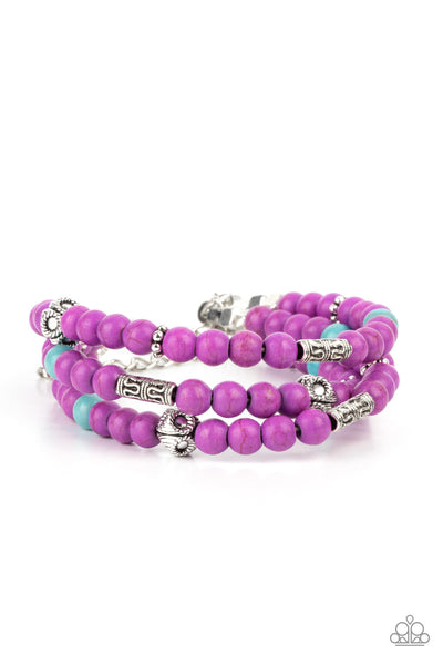 Desert Decorum - Purple Paparazzi Bracelet