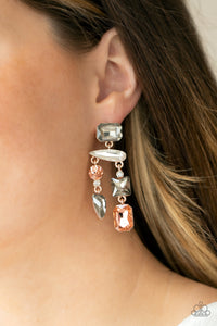 Hazard Pay - Multi Paparazzi Earrings