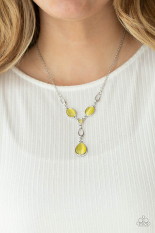 Ritzy Refinement - Yellow Paparazzi Necklace