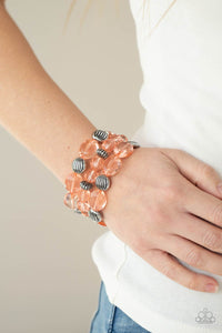 Crystal Charisma - Orange Paparazzi Bracelet
