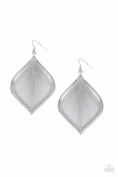 String Theory - Silver Paparazzi Earrings