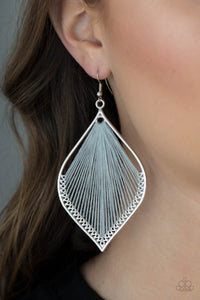 String Theory - Silver Paparazzi Earrings