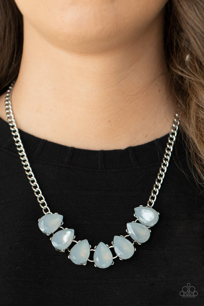 Above The Clouds - Silver Paparazzi Necklace