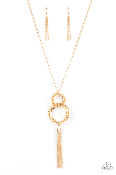 Orbiting Splendor - Gold Paparazzi Necklace