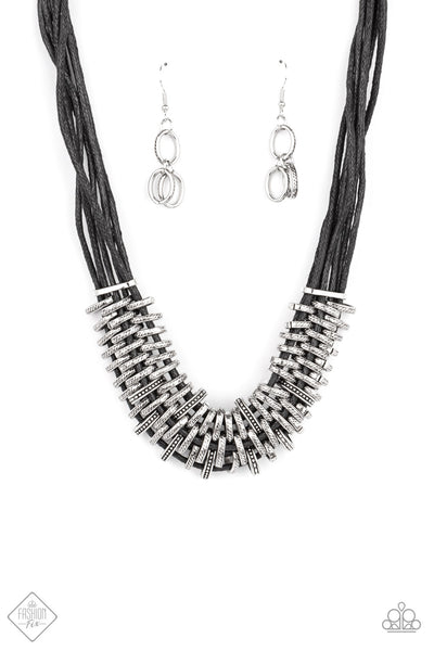 Lock, Stock, and SPARKLE - Black Paparazzi Necklace