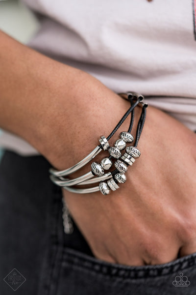 We Aim To Please - Black Paparazzi Bracelet-Fashion Fix