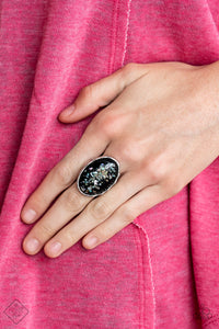 Glittery With Envy - Black Paparazzi Ring