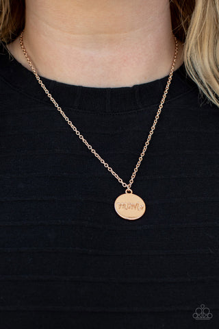 The Cool Mom - Rose Gold Paparazzi Necklace