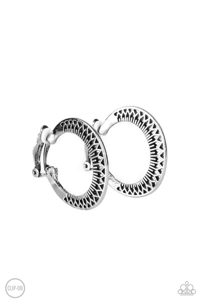 Moon Child Charisma - Silvern Paparazzi Clip On Earrings