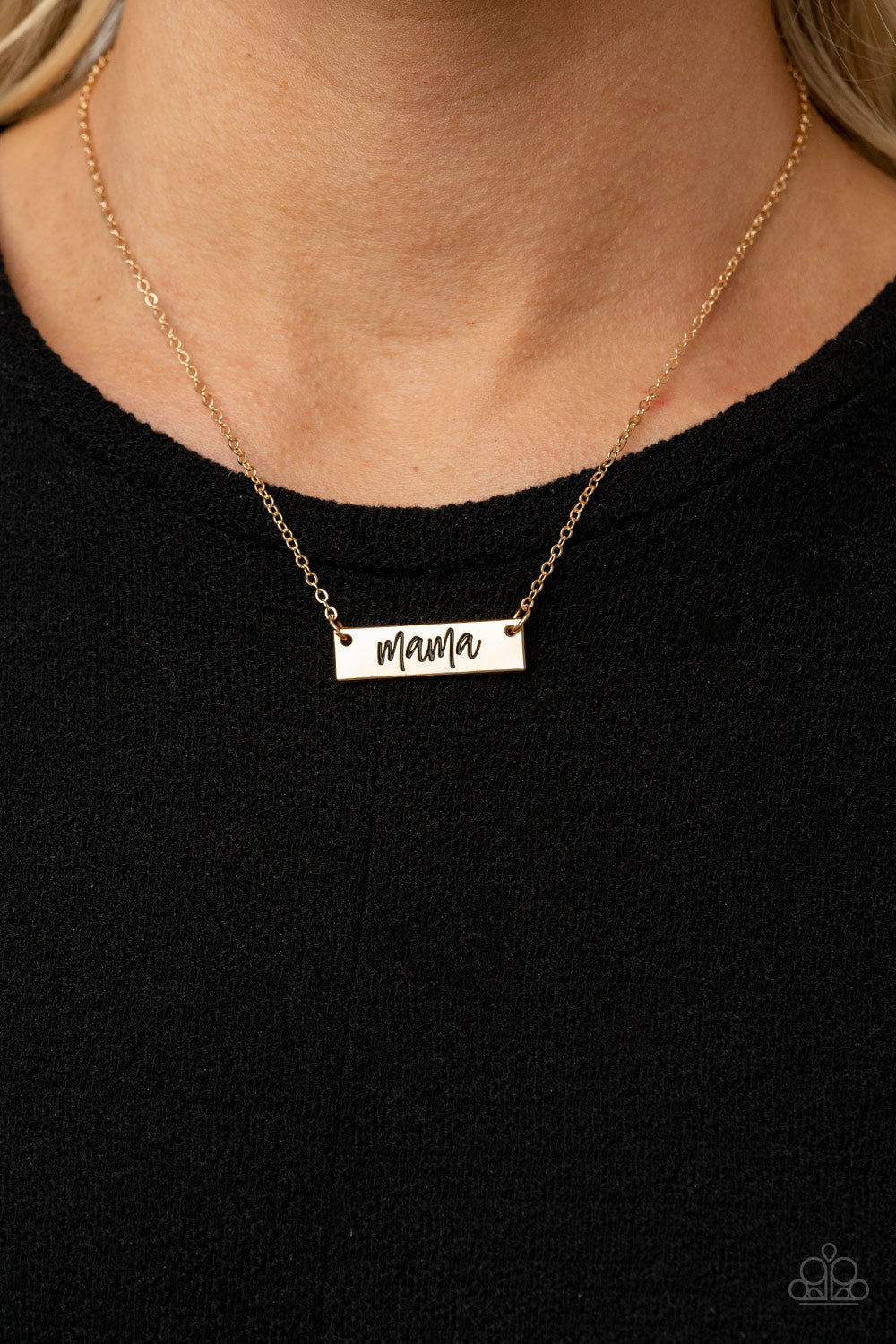 Blessed Mama - Gold Paparazzi Necklace