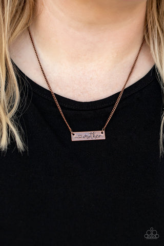 Joy Of Motherhood - Copper Paparazzi Necklace