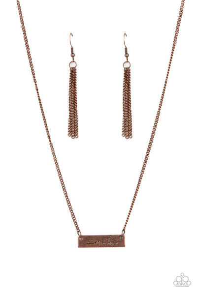 Joy Of Motherhood - Copper Paparazzi Necklace