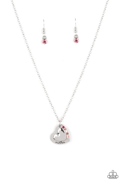 Happily Heartwarming - Pink Paparazzi Necklace