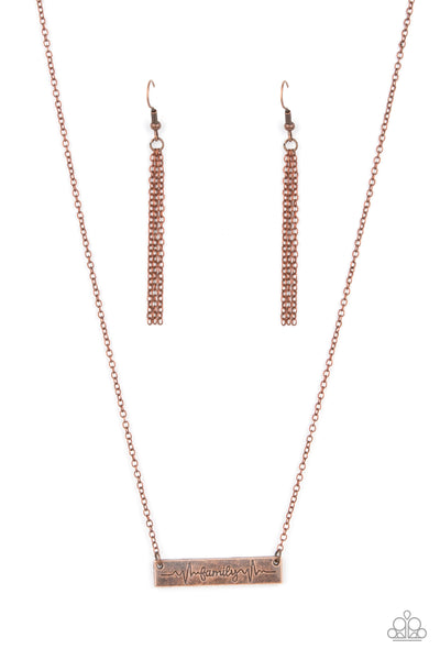 Living The Mom Life - Copper Paparazzi Necklace