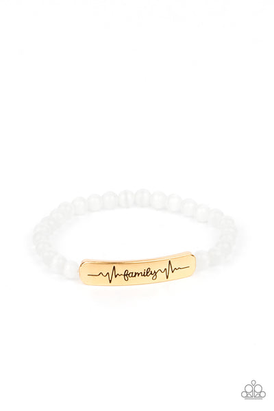 Family is Forever - Gold Paparazzi Bracelet