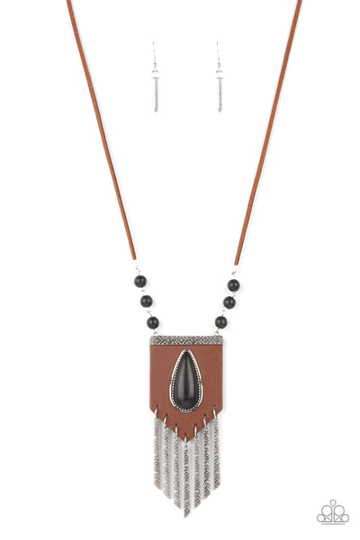 Enchantingly Tribal - Black Paparazzi Necklace