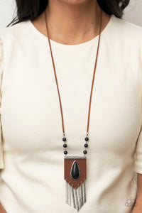 Enchantingly Tribal - Black Paparazzi Necklace