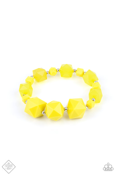 Trendsetting Tourist - Yellow  Paparazzi Bracelet