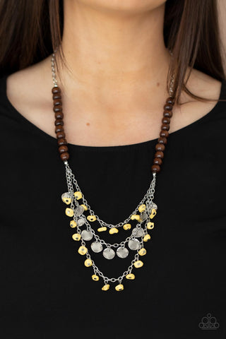 Plains Paradise - Yellow Paparazzi Necklace