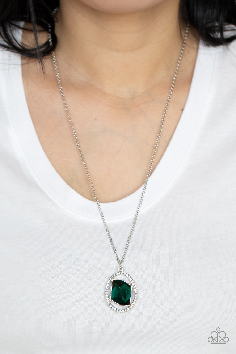 Undiluted Dazzle - Green Paparazzi Necklace