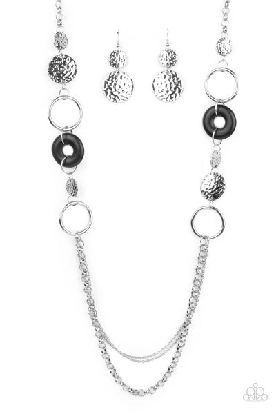 Grounded Glamour - Black Paparazzi Necklace