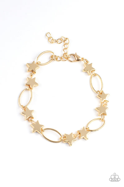 Stars and Sparks - Gold Paparazzi Bracelet