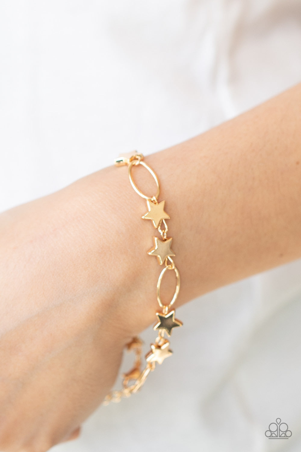 Stars and Sparks - Gold Paparazzi Bracelet