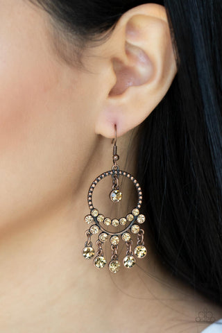 Cosmic Chandeliers - Copper Earring