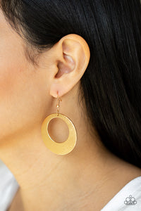 Outer Plains - Gold Paparazzi Earrings